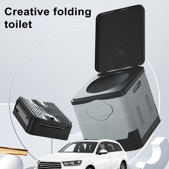 Camping Folding Toilet Dry Separating Separator Portable Prevent Bad Odor Stable Mobile