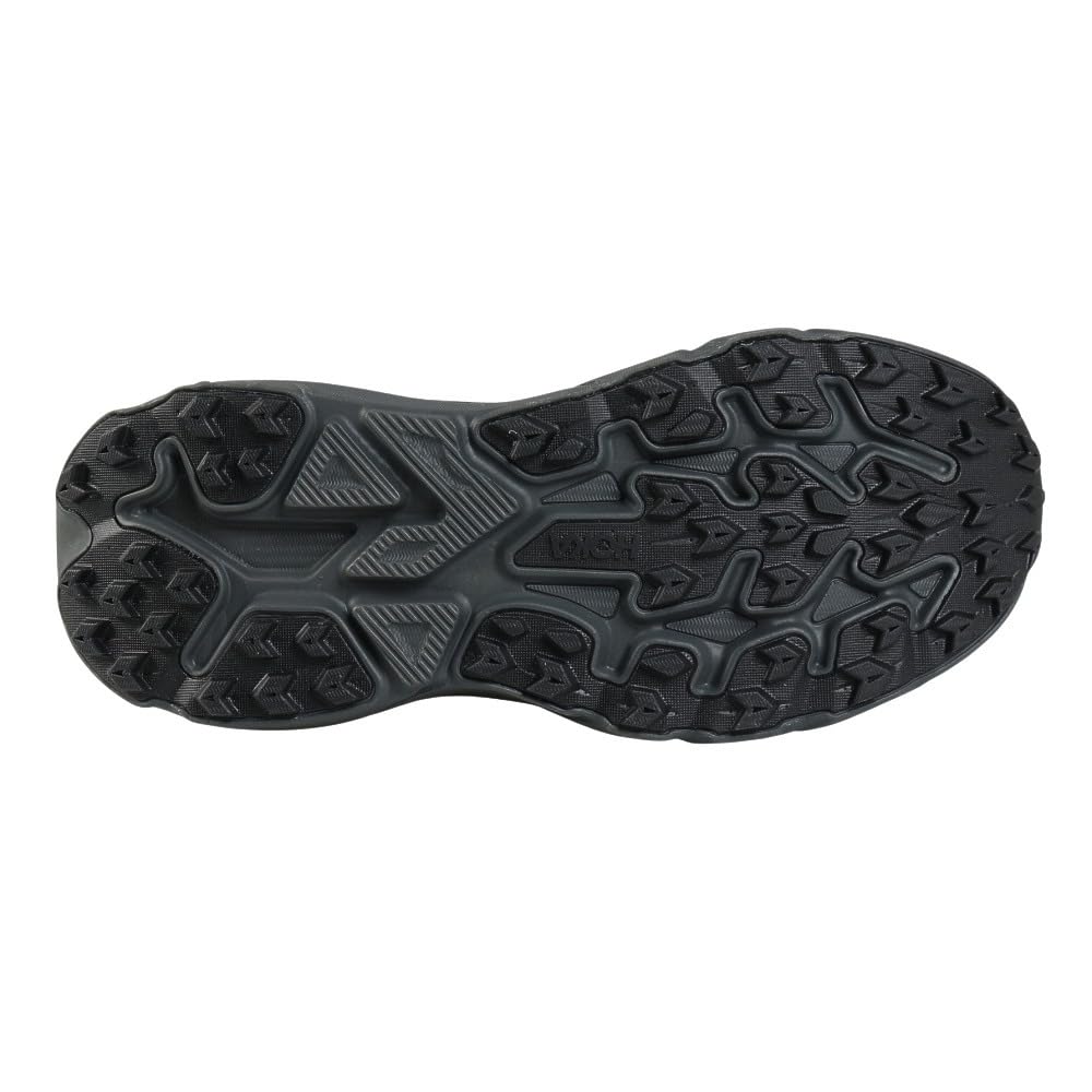 HOKA Challenger 8 Running Trail Running Sneakers Shoes, Shoes, Black/Grey, 1168716-BCKT, Men's (Black/Grey/Size 27.0)