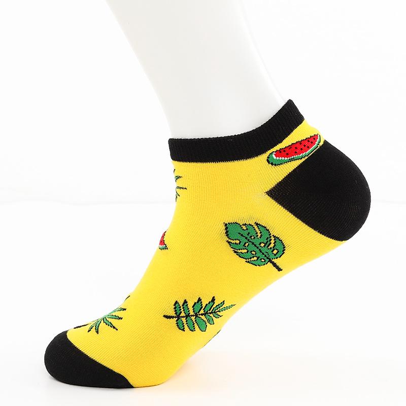 Male Spring Summer New Style Personality Street Hip Hop Sports Low Help Invisible Boat Socks