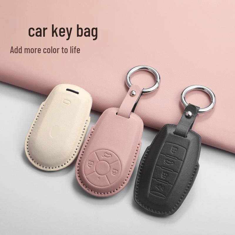ORA Good Cat Key Case for 2023 Models - Black Cat, Lightning Cat, White Cat, GT, Ballet Cat - Women's Bag Texture, Rice Color