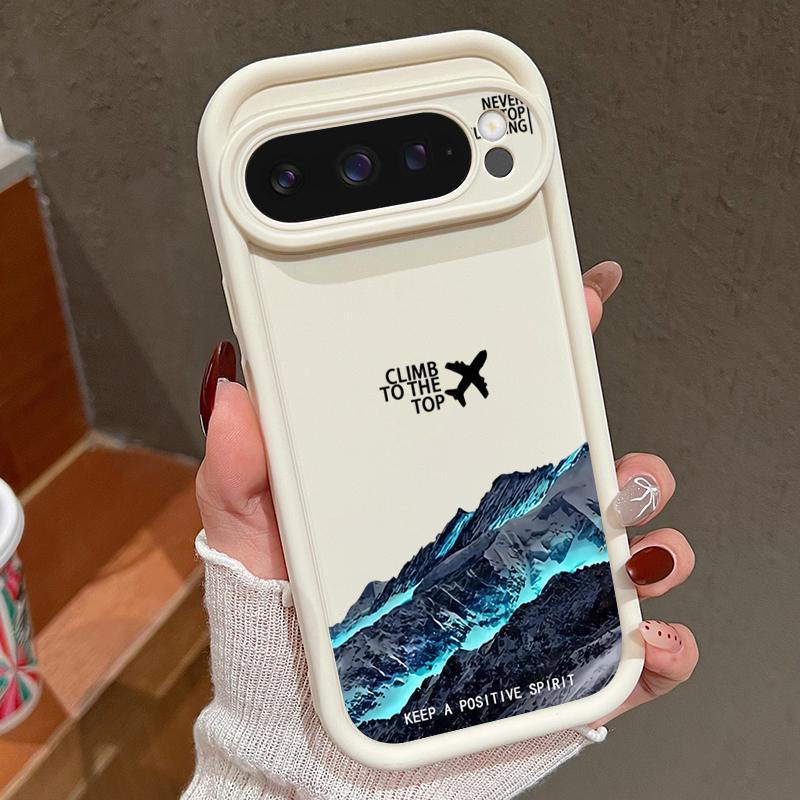 Чохол для Google Pixel 9 8 7 Pro 9 Pro XL 9A 8A 7A Візерунки подорожей Снігові гори Цукерковий колір М'який ТПУ Силіконовий Ударостійкий Чохол для телефону