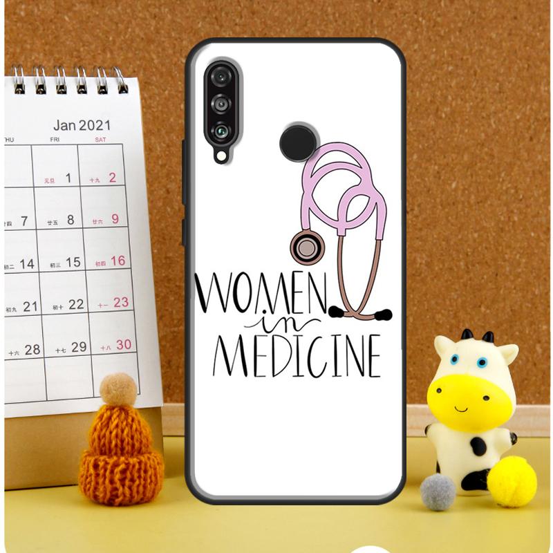 Cartoon Doctor Nurse For Huawei Nova Y61 Y60 Y70 Y72 Y73 Y90 Y91 12i 11i 3i 7i 8i 9 10 SE P20 P40 P30 Lite Case
