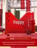 Custom Double Happiness Wedding Backdrop for Outdoor Courtyard Welcome Photo Area