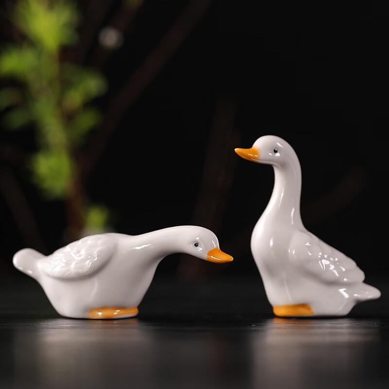Miling Ceramic Duck Bonsai & Landscape Ornament Set