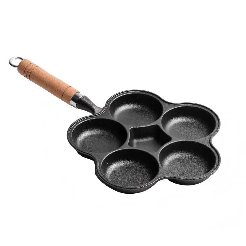 Wutuo Flower-Shaped 5-Hole Non-Stick Breakfast Pan