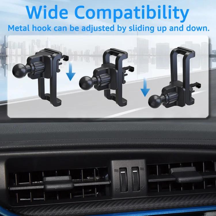 Untoom Auto Lüftungsschlitzklemme 17mm Kugelkopfbasis für Universelle Auto Handyhalterung Auto Luftauslass Klemmenhalterung für Auto Einzel Lamellen Lüftung