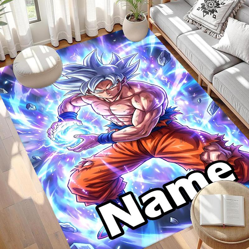 Benutzerdefinierter Name Personalisierter One Piece Druck Teppich, Vielseitiger Heimdekor Teppich, für Spielzimmer, Wohnung, Balkon, Eingangsbereich, Flur Geschenk