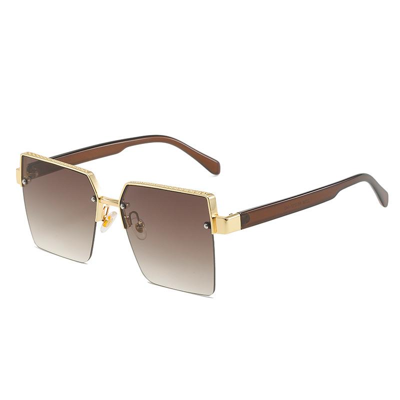 Sunglasses, Square Glasses, Half-Frame Sunglasses For The Milan Catwalk.