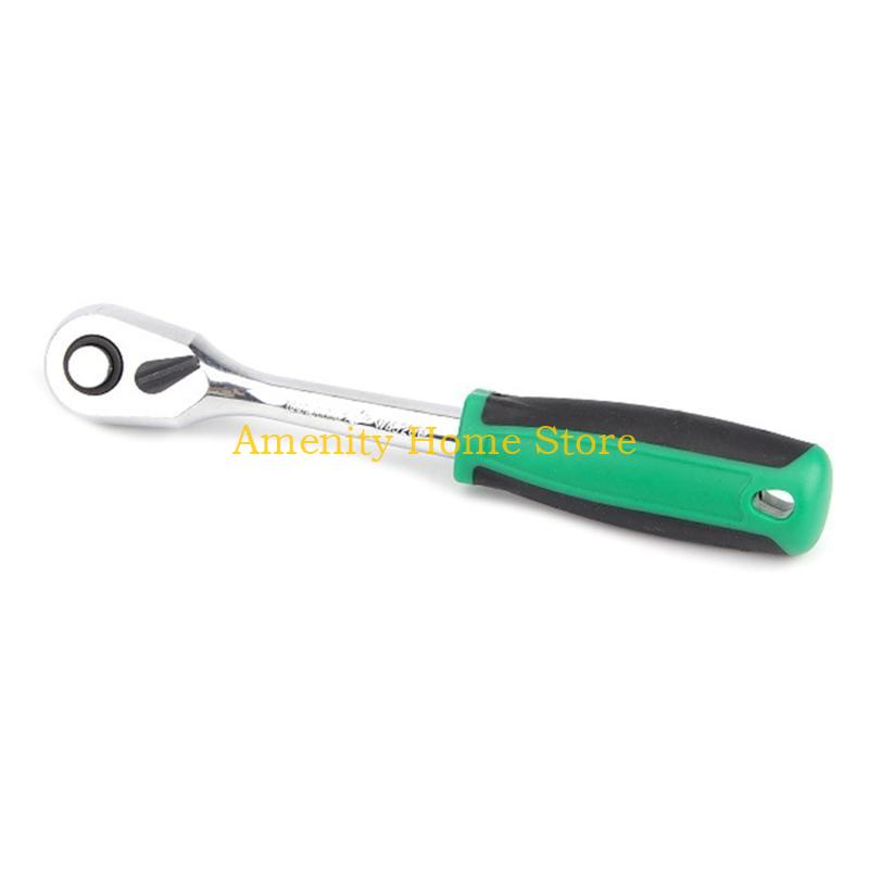 F26C Mini Ratchet Wrench Screwdriver 72 Teeth Socket Batch Head Quick Ratchet Spanner