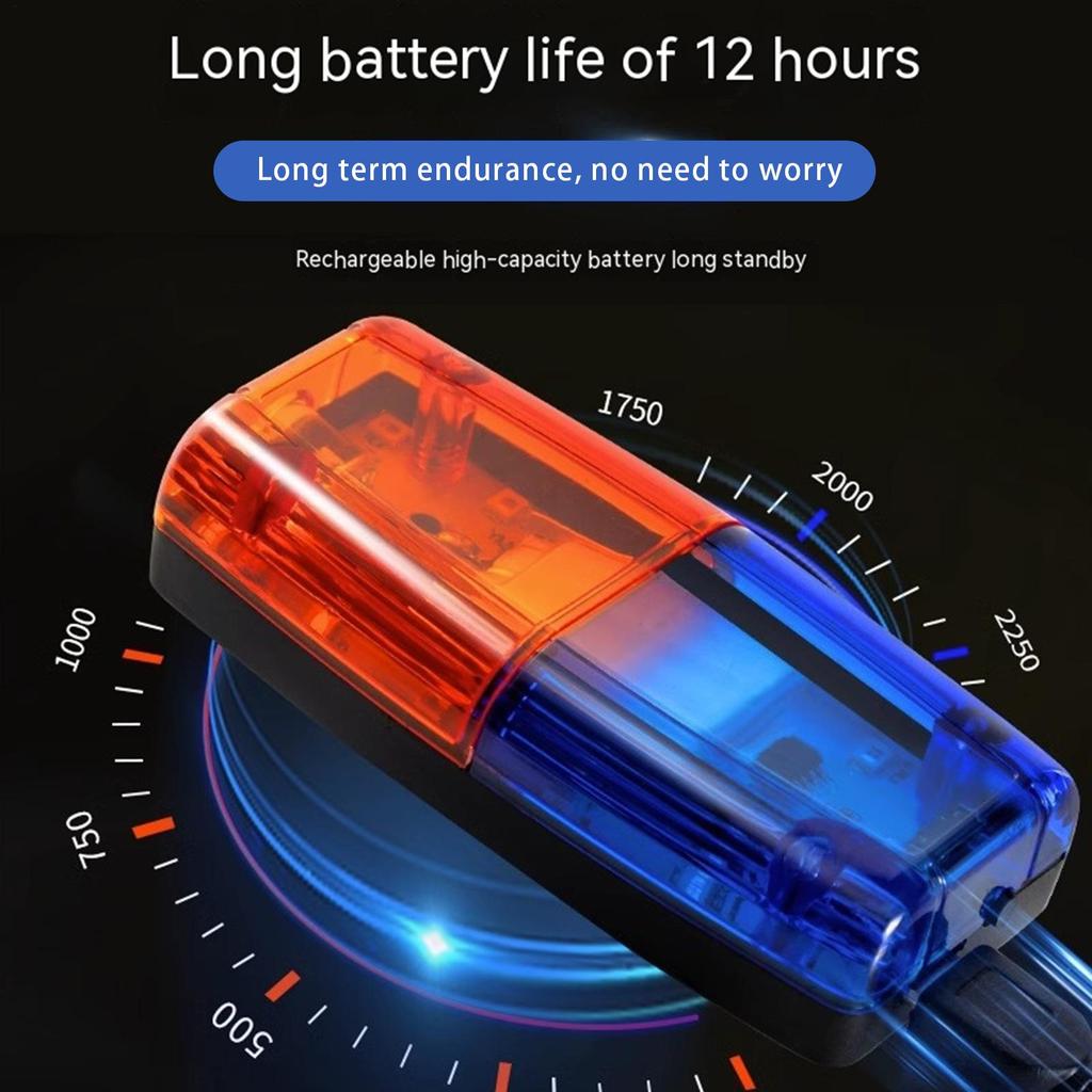 1pc Warning Strobe Shoulder Lights USB Charging Led Shoulder Warning Light With Stainless Steel Clip Strobe Lights