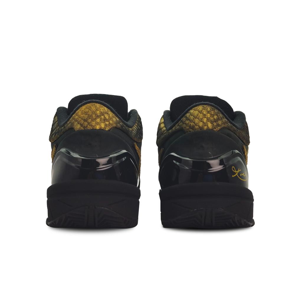 Nike Zoom Kobe 4 Protro 'Black Mamba' Cushioning Low top Basketball Shoes Unisex Black Gold FQ3544-001(Team188-)