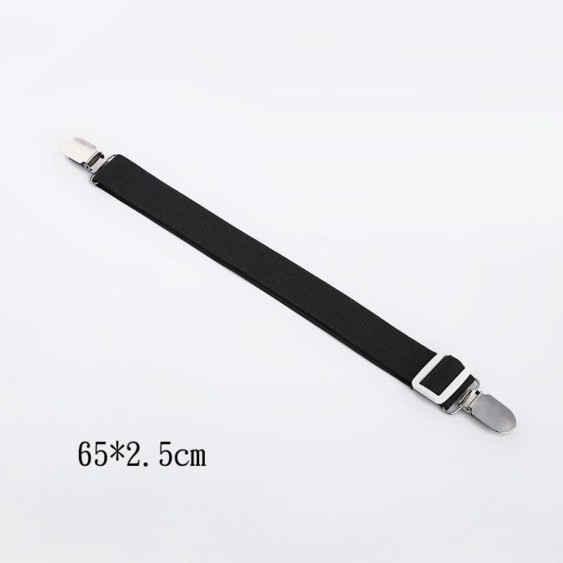 8/4/2 шт. Регулируемые эластичные зажимы для простыни с металлическими застежками 4PCS чёрный