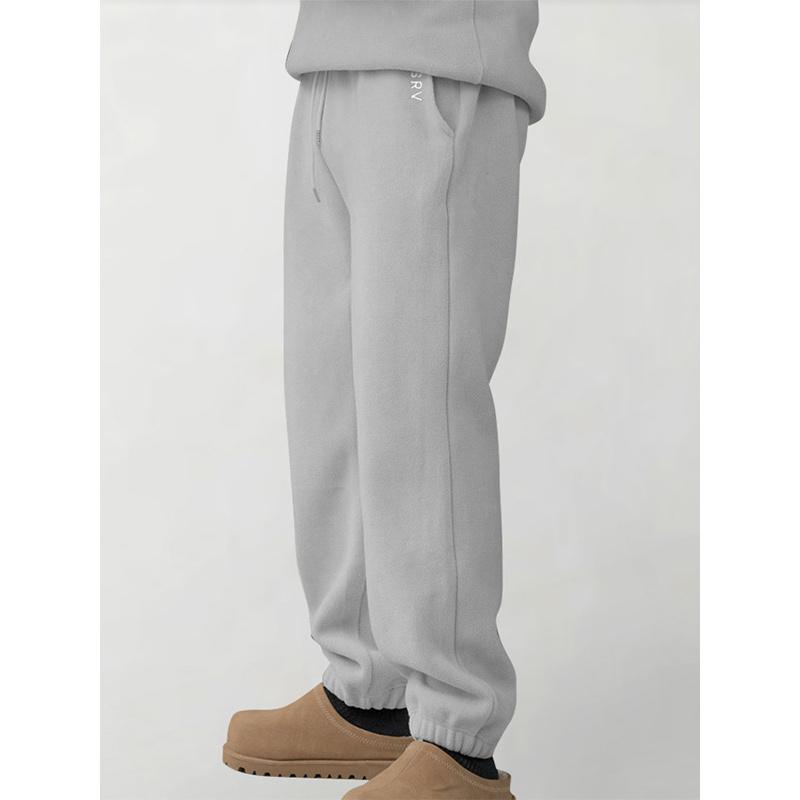 Autumn Winter Men'S Casual Pants American Style Youth Plus Size Fleece-Lined Sweatpants Trendy Brand Versatile Thickened Pants For Men
