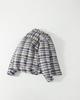 High-Quality Plaid Lapel Down Jacket: Pure Cotton, Brushed, Neutral Old Money Style, Loose Fit, Warm Zipper Outerwear.