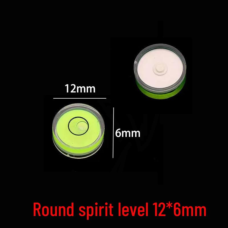 Compact Cylindrical Green/Red Line Horizontal Bubble Level Ruler