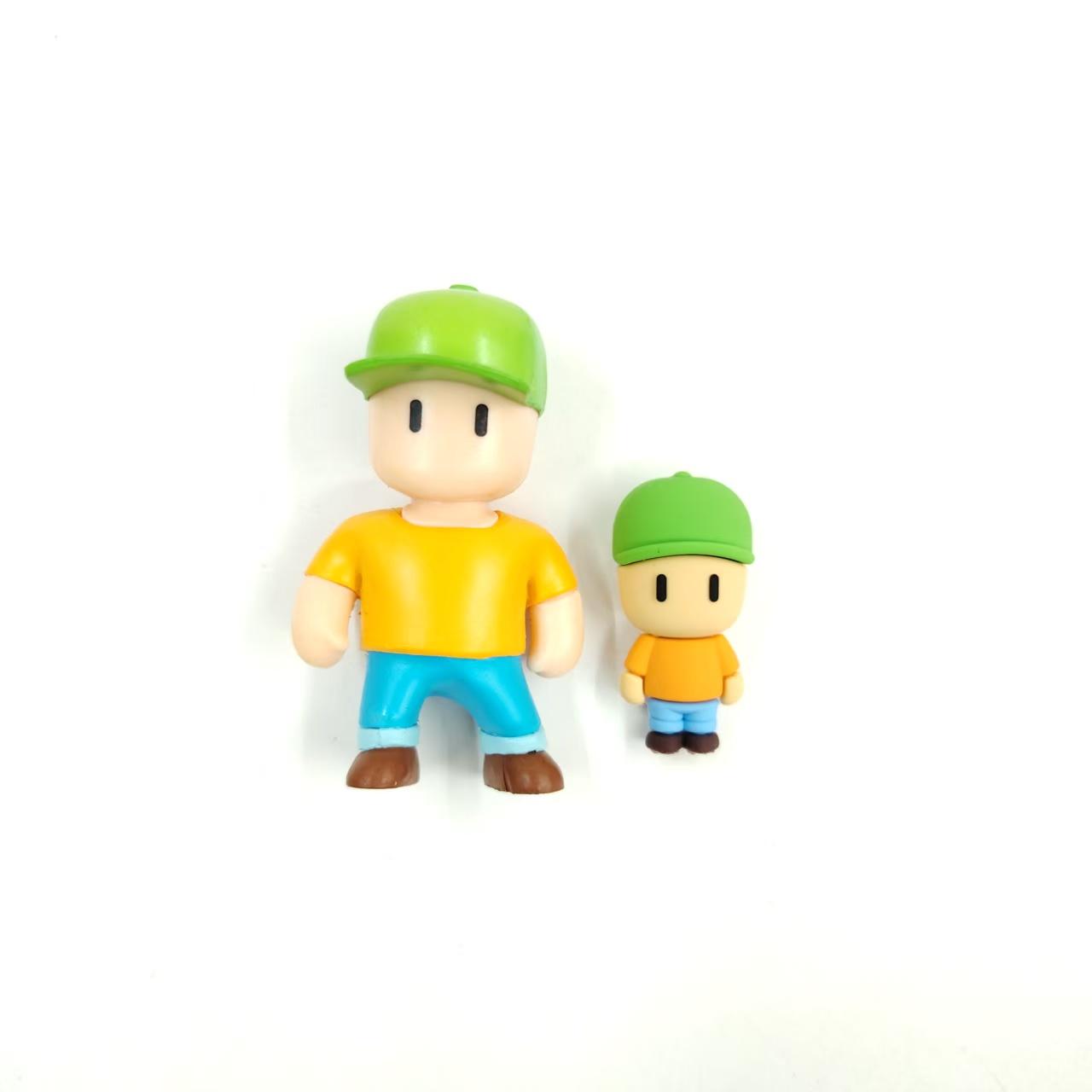 

6 Styles of Stumble Guys and Babies Can Choose Style 2 Inch Figures and 1 Inch Baby Figures Funny Game Figure Collection Toys