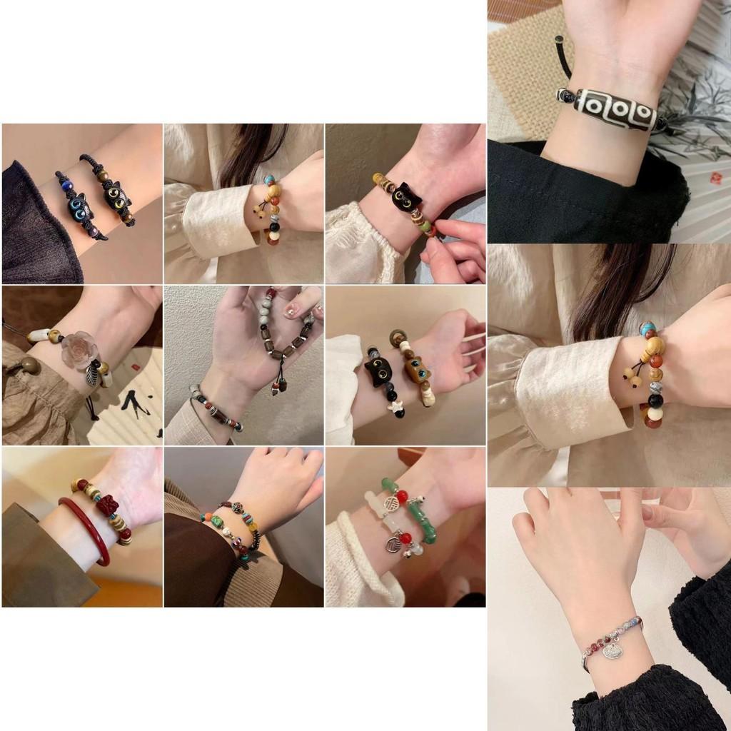 Colorful Vintage Style Ceramic Bracelet For Couples Fashionable And Unique Design