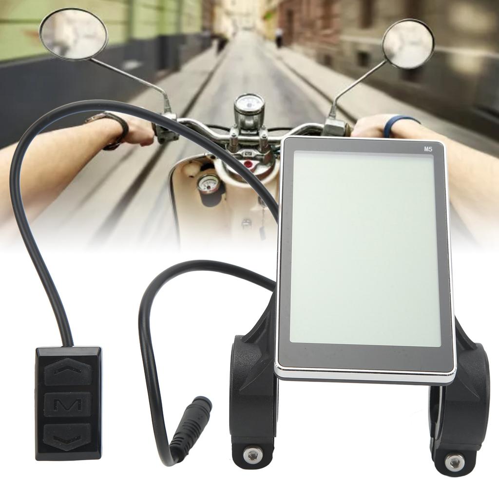 Electric Bike LCD Display Electric Bike M5 LCD Display Waterproof Connector Panel Electric Scooter Display Panel Screen