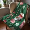 Witchy Frog Mushroom Soft Flannel Blanket Breathable Warm Throw for Office Car Sofa Kids Room Birthday Xmas Gift