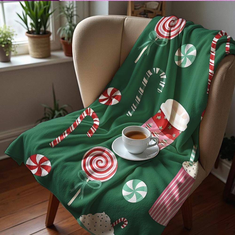 Witchy Frog Mushroom Soft Flannel Blanket Breathable Warm Throw for Office Car Sofa Kids Room Birthday Xmas Gift