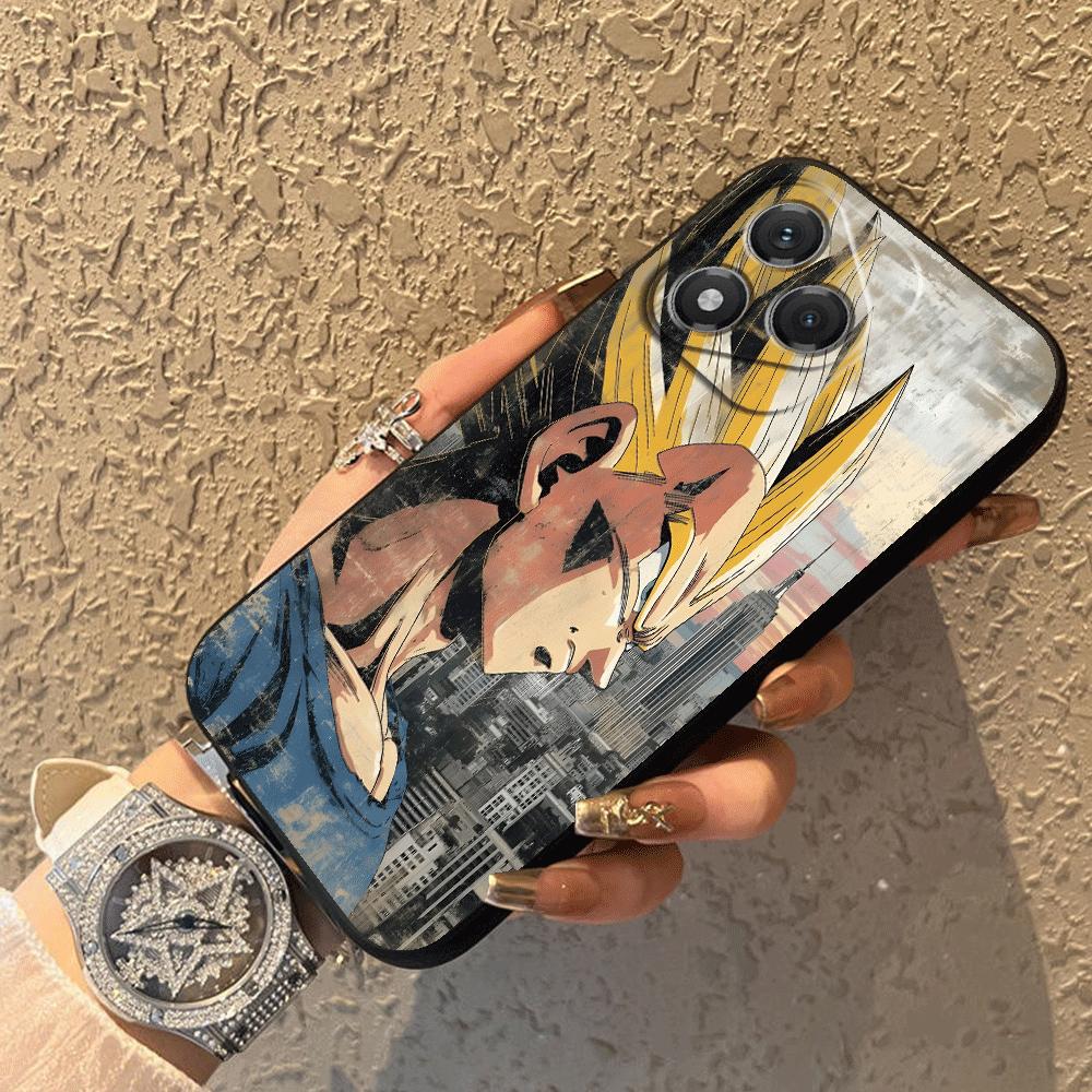 Dragon Ball Retro Goku Case for Honor 70 X5b X7 X8 Magic5Lite 90 200 400 Lite X6 X9a 8X Black Soft Phone Cover