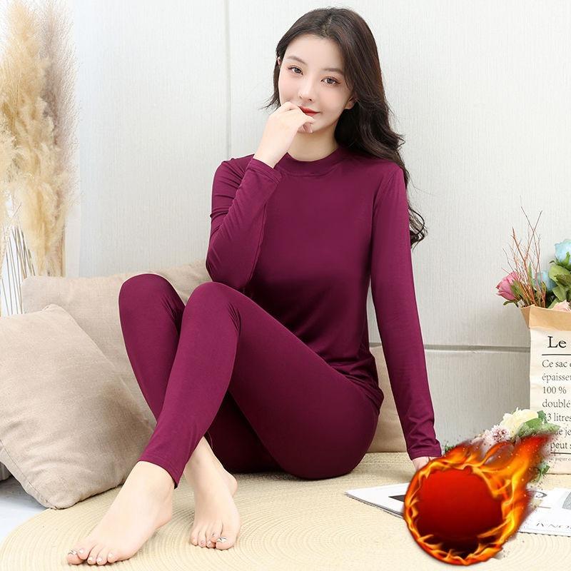 Modal Thermal Underwear, Long Johns, Women's Set, Shaping T-shirt, Large Size Base Layer, Cotton Sweater, Body Shaping, Winter Thermal Underwear