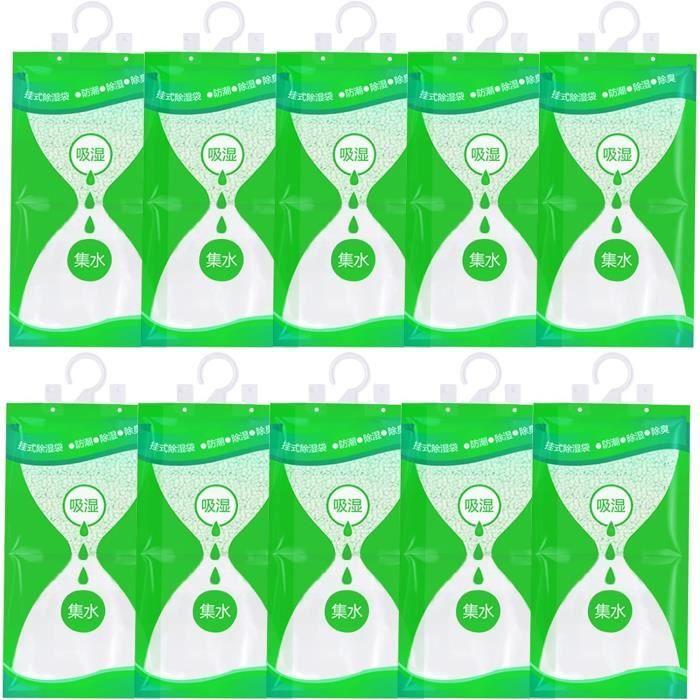 Déshumidificateurs D'Armoire Lot De 10 Absorbeur D'Humidité Placard 100G Déshumidificateur Suspendu Anti-Moisissure Sachet An[m249]