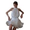Summer New Sexy Backless Halter Neck Sleeveless Bandage Dress for Women Evening Party Banquet Dress