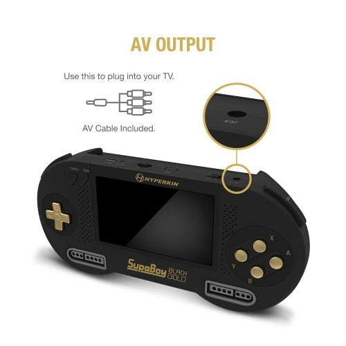 HYPERKIN SUPABOY Black Gold [USB type-C edition] / Super Boy Black Gold Super Famicom SFC/SNES (NTSC/PAL) cartridge compatible portable compatible mac