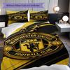 Manchester Glory Bedding (1 * duvet cover + 2 * pillowcase, without core) 2D Flat Bedding set Christmas birthday gift Duvet cover and pillowcase