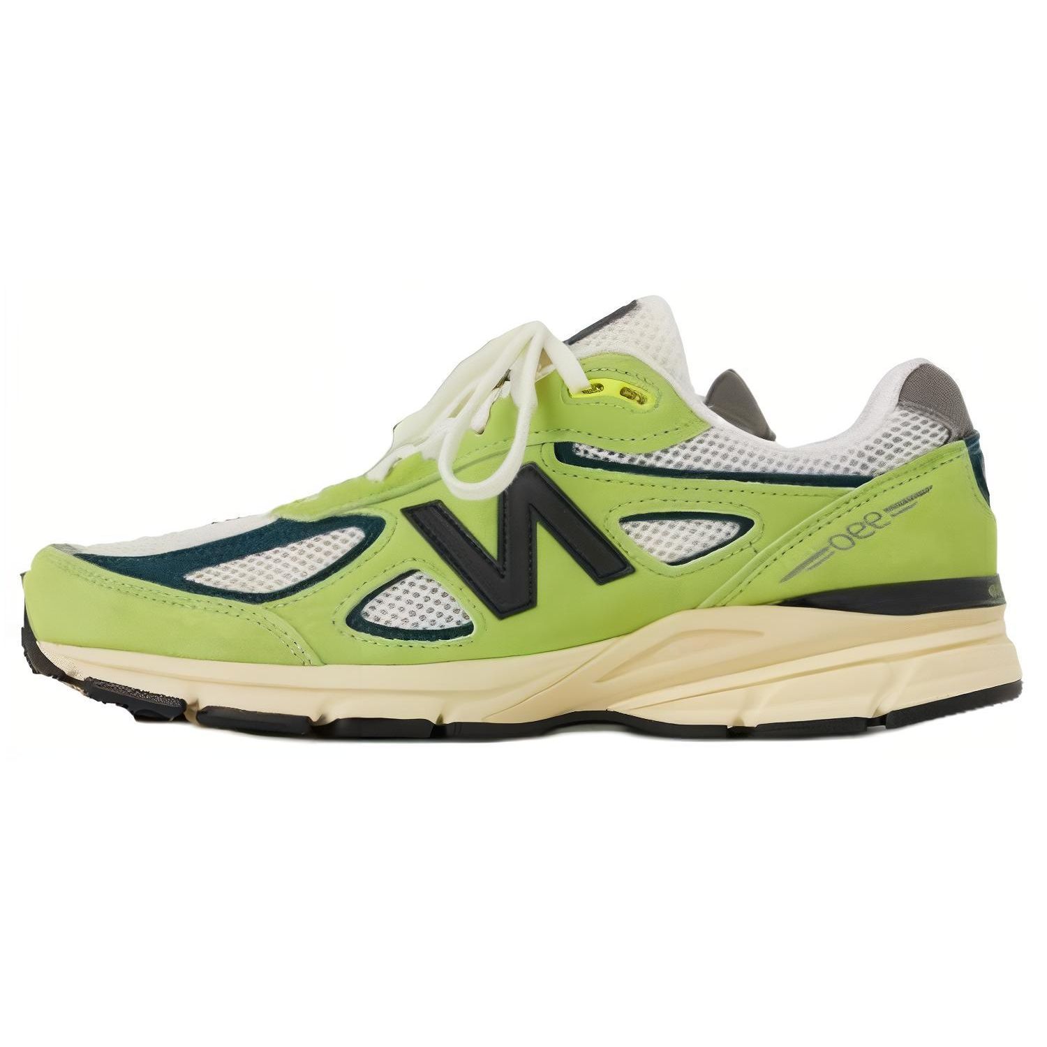 

Teddy Santis x New Balance 990v4 Сделано в США Hi-Lite Мужские кроссовки Зеленый Глубокий-Океан U990NB4 39.5