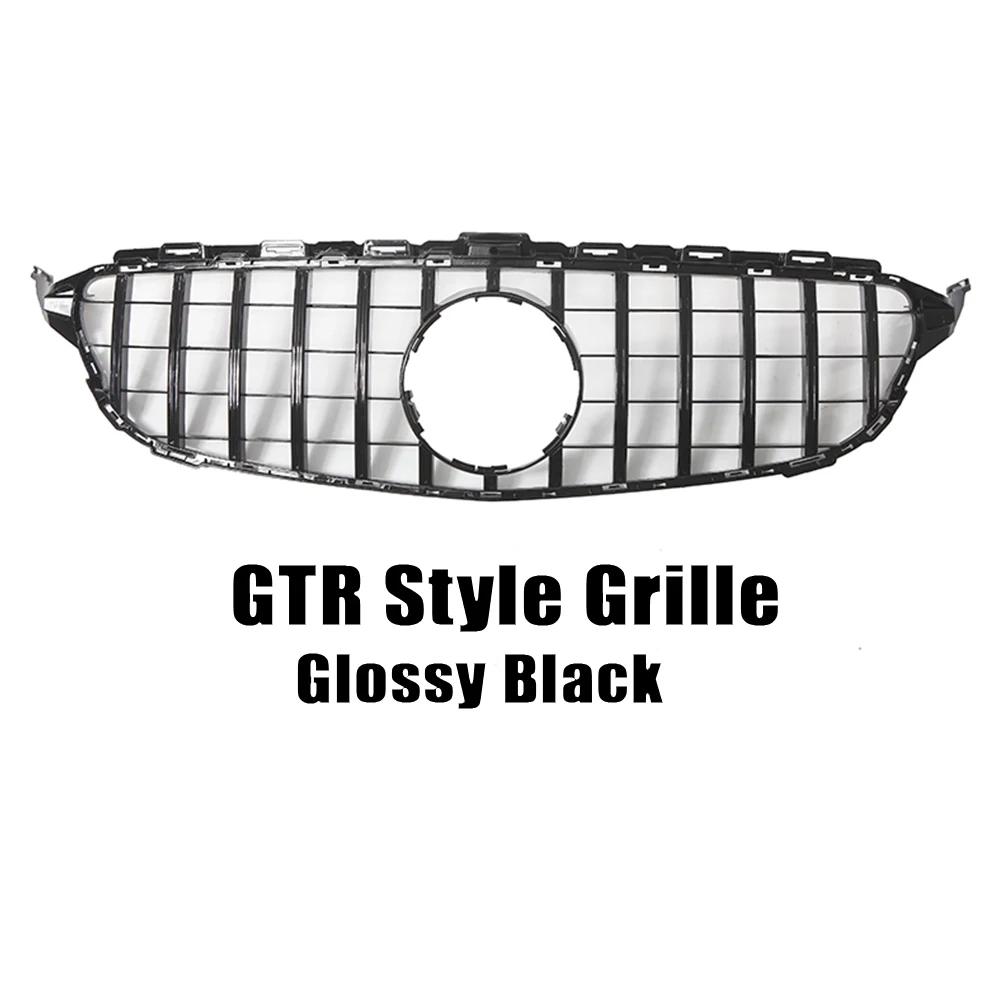 

XVIP решетка переднего бампера для Mercedes Benz C-Class W205 2015-2018 C180 C200 C250 C300 хромированные черные ромбы стиль гоночных решеток