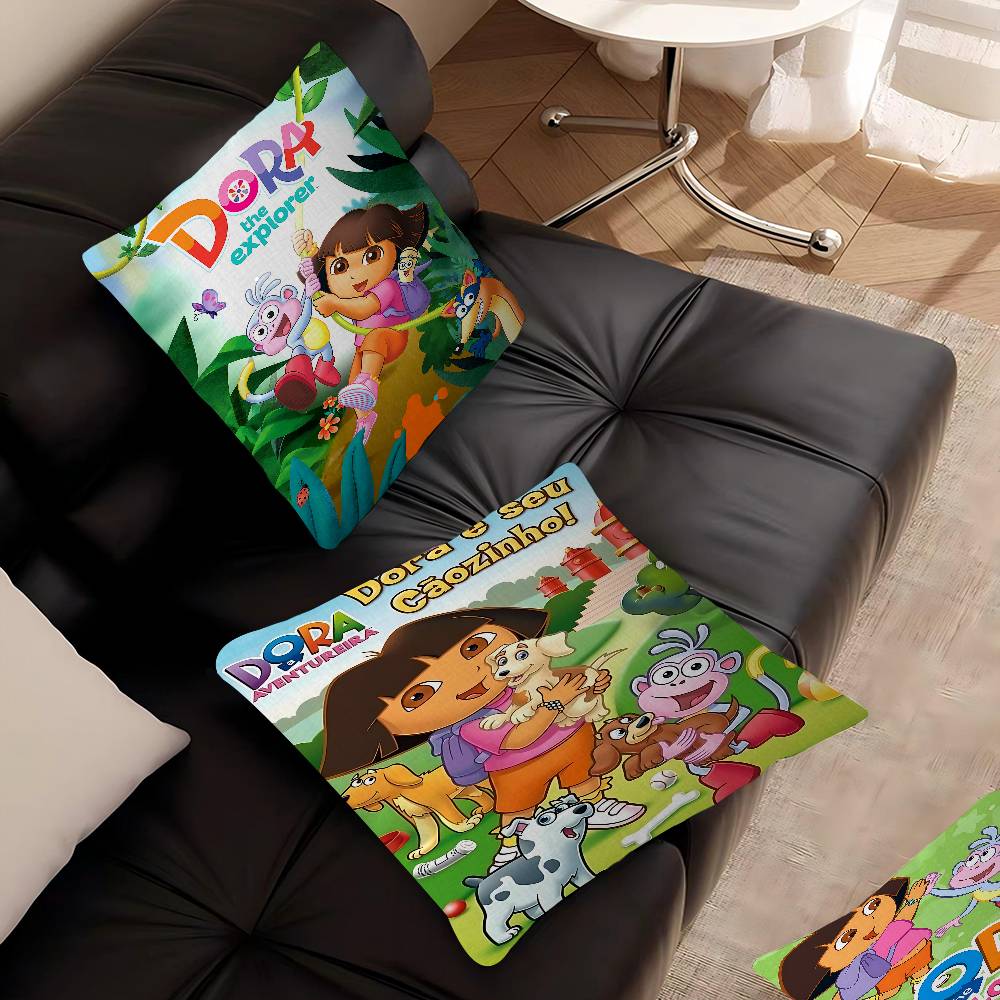 Cartoon D-Dora The E-Explorer Pillow Cover Design Cushion Cover Decor Holiday Decorati
