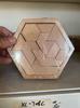 Hexagonal Wooden Geometric Puzzle Blocks for Kids 