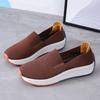 Women's Breathable Knit Slip-On Shallow-Mouth Casual Sports Shoes, Available In Large Sizes.