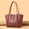 Retro Texture Tote Bag, Simple and Versatile, Fashionable Shoulder Bag, High-end Sense, Large Capacity Vegetable Basket Handbag