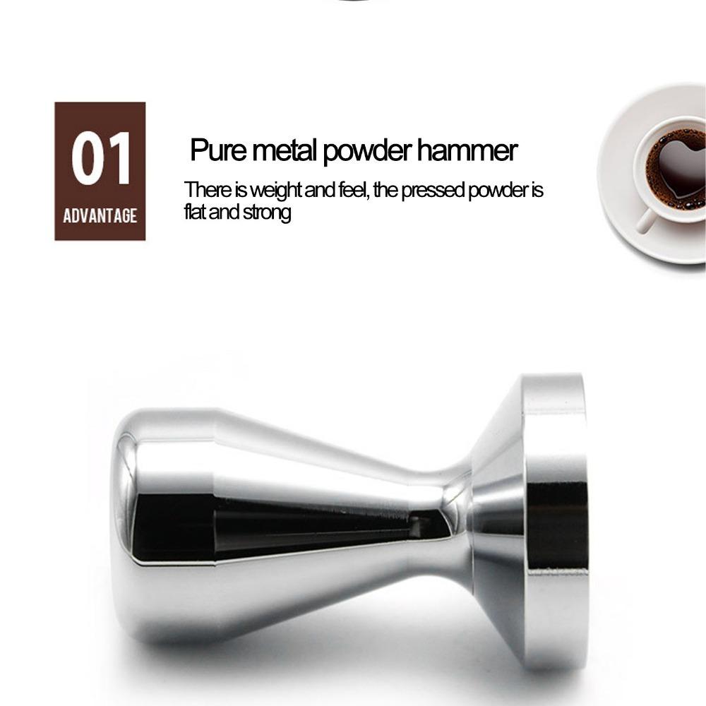 Stainless Steel Coffee Tamper Ergonomic Handle Coffee Powder Press Espresso Coffee Tamper Home Use