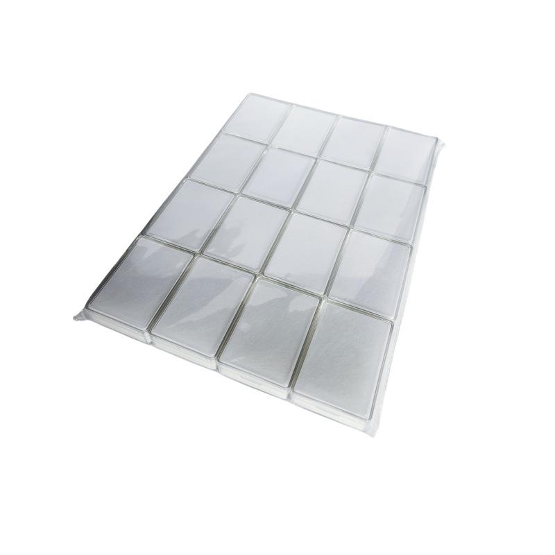 Caixa Quadrada Transparente para Diamantes Soltos e Pedras Preciosas Coloridas - Exibição, Armazenamento, Coleção