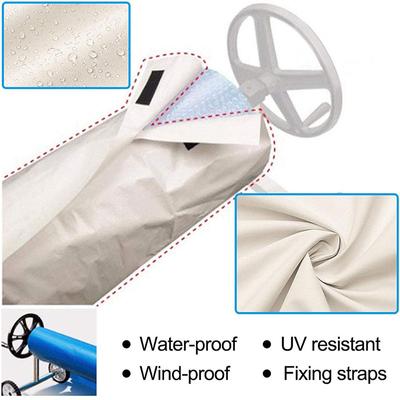 Solar Blanket Winder Protective Cover Winder Waterproof Solar Screen Cover Use for Swimming Pool Coil Can Extend Cover Life