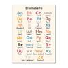 Spanische Bildungsplakate und Drucke Bohème-Wandkunst Gemälde Numerisches Alphabet Lernbilder Kinderzimmerdekoration