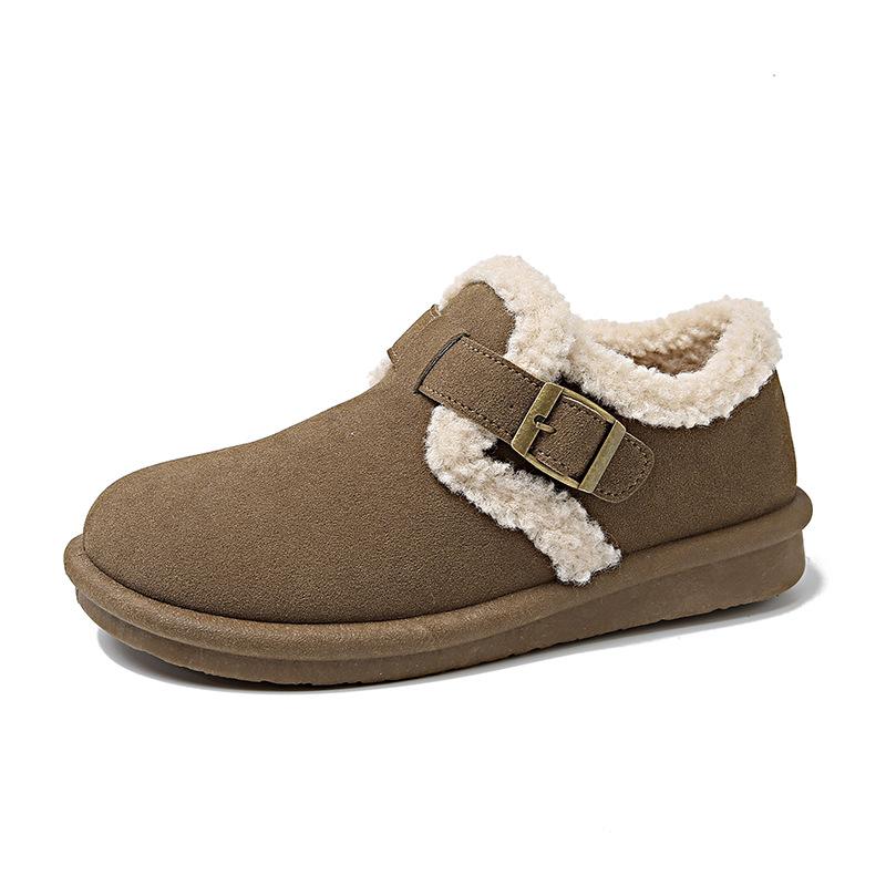 Thick-soled Winter Velvet Women's Cotton Shoes Thickened To Keep Warm 2025 Winter New Soft-soled Casual Shoes Cotton Shoes BN5801