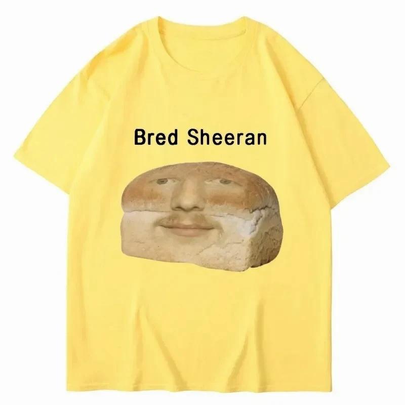 Funny Ed Sheeran Meme Print T Shirts Men Women Humor Creativity Short Sleeve Casual Soft Summer T-shirt Streetwear