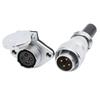 WEIPU WS20 TQ+ZG Multi Core 2 3 4 5 6 7 8 9 12 15Pin M20 Waterproof Connector Electrical Soldering Male Plug Female Socket