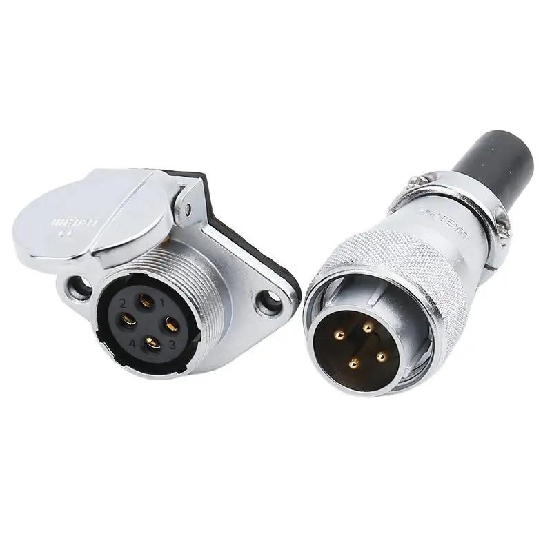 WEIPU WS20 TQ+ZG Multi Core 2 3 4 5 6 7 8 9 12 15Pin M20 Waterproof Connector Electrical Soldering Male Plug Female Socket