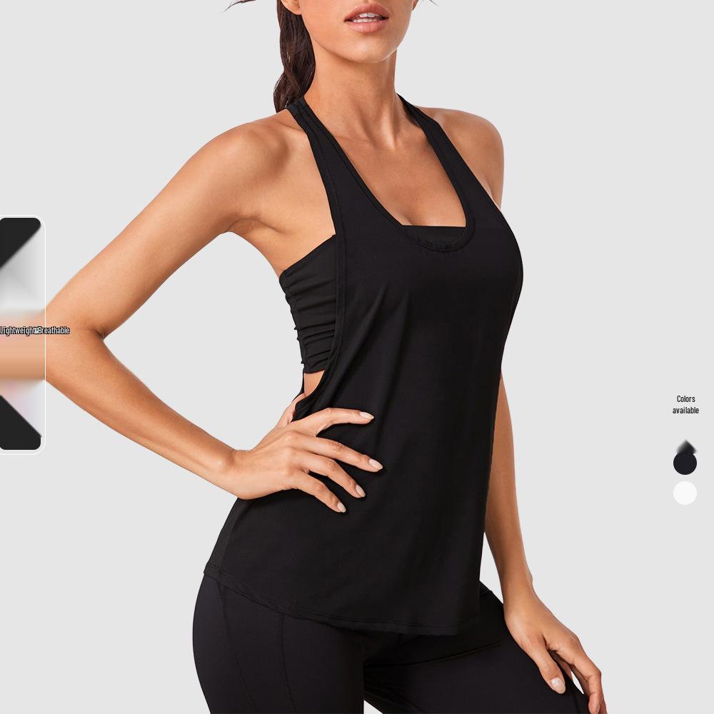 Plus Size Quick-Dry Sleeveless Yoga and Running Tank Top