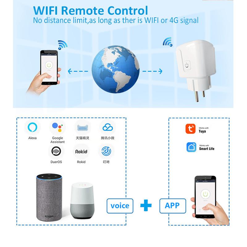 WiFi Smart Switch 16A/20A Voice Control Power Monitor Timing Wall Switch Smart Home Automation Switches Work with Apple Homekit