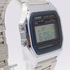 CASIO A158W Digital Alarm Silver Metal 1296 Chronograph, Band