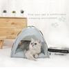 Summer Cooling Cooler Outdoor Pet Kennel Tent Breathable Foldable Solid Color Simple Pet Cage