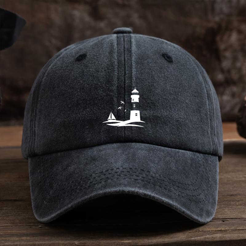 

Seagull Sailboat Print Baseball Hat Unisex Outdoor Fashion Versatile Peaked Cap Trend чёрный