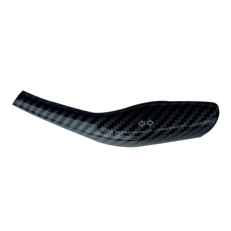 Upgrade Kit for Tesla Model Y: Gear Shift Knob Trim, Turn Signal/Wiper Lever Covers, and Full Interior Protection.